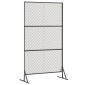 vidaXL Οθόνη Ιδιωτικότητας 100 x 50 x 180 εκ. Ανοξείδωτο Ατσάλι Ασημί