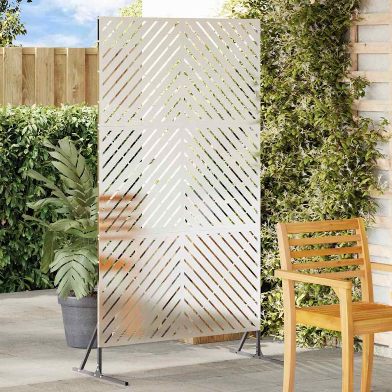 vidaXL Οθόνη Ιδιωτικότητας 100 x 50 x 180 εκ. Ανοξείδωτο Ατσάλι Ασημί