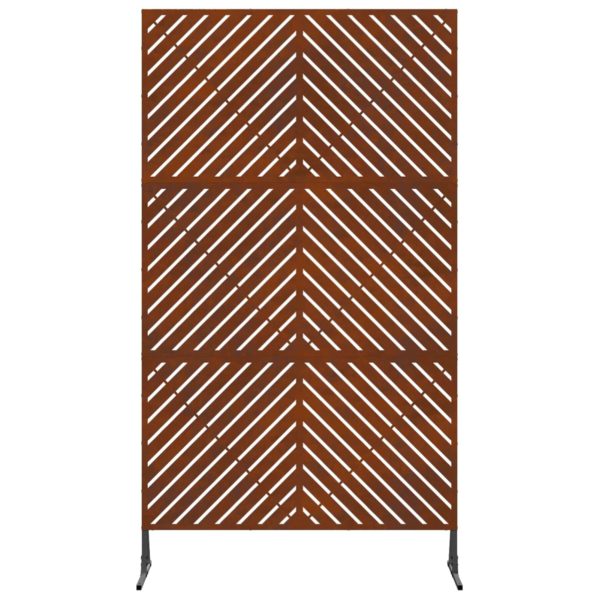 vidaXL Οθόνη Ιδιωτικότητας 100 x 50 x 180 εκ. Σκ rusty