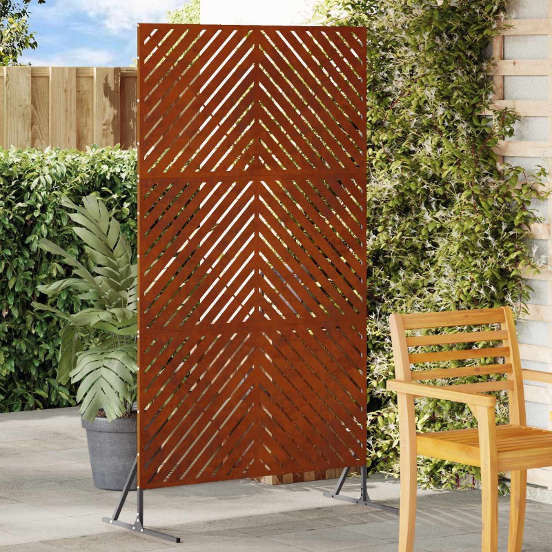 vidaXL Οθόνη Ιδιωτικότητας 100 x 50 x 180 εκ. Σκ rusty