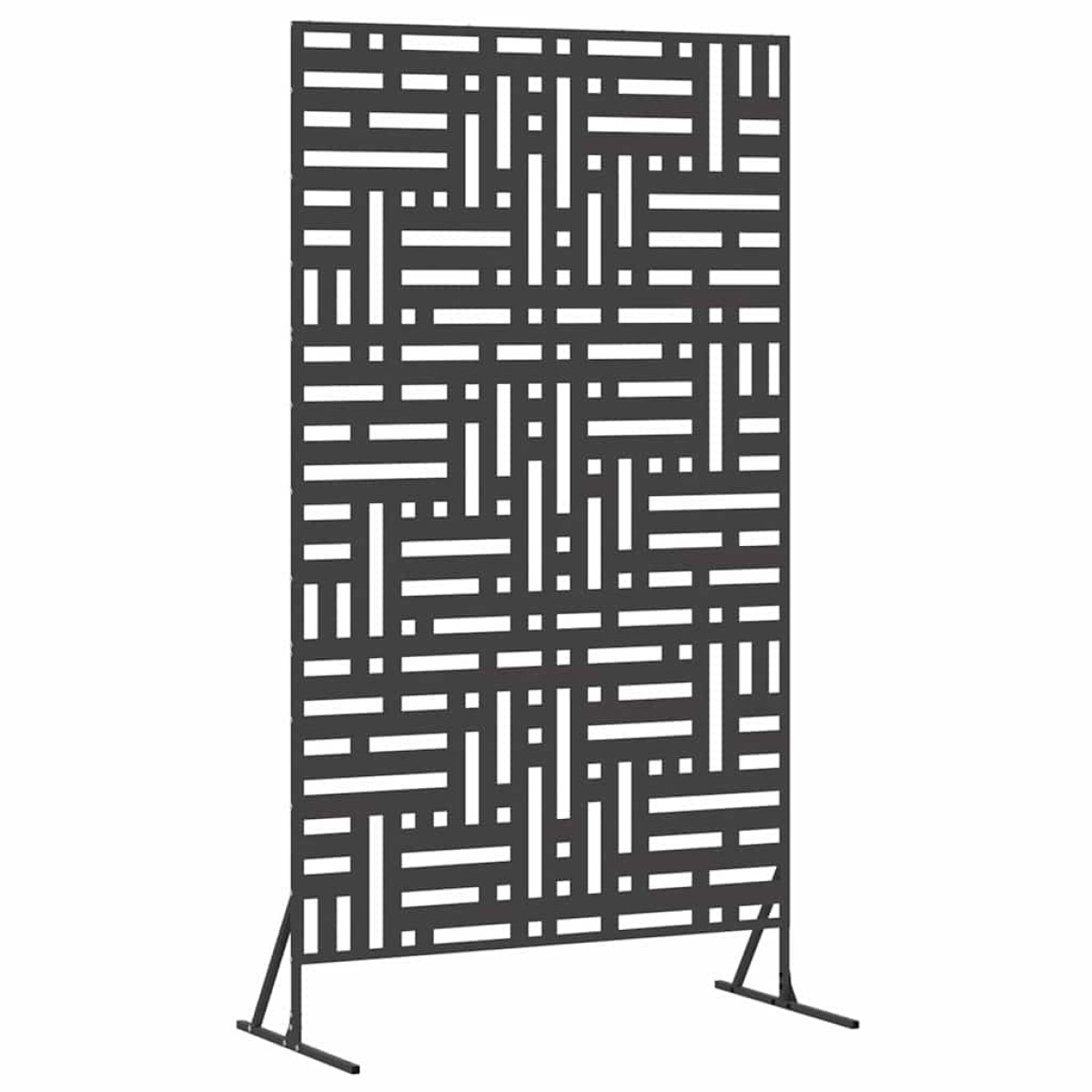 vidaXL Οθόνη Ιδιωτικότητας 100 x 50 x 180 εκ. Ατσάλι Μαύρο