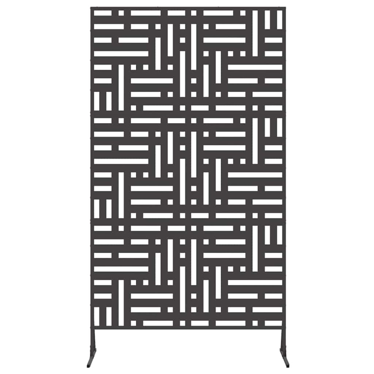 vidaXL Οθόνη Ιδιωτικότητας 100 x 50 x 180 εκ. Ατσάλι Μαύρο