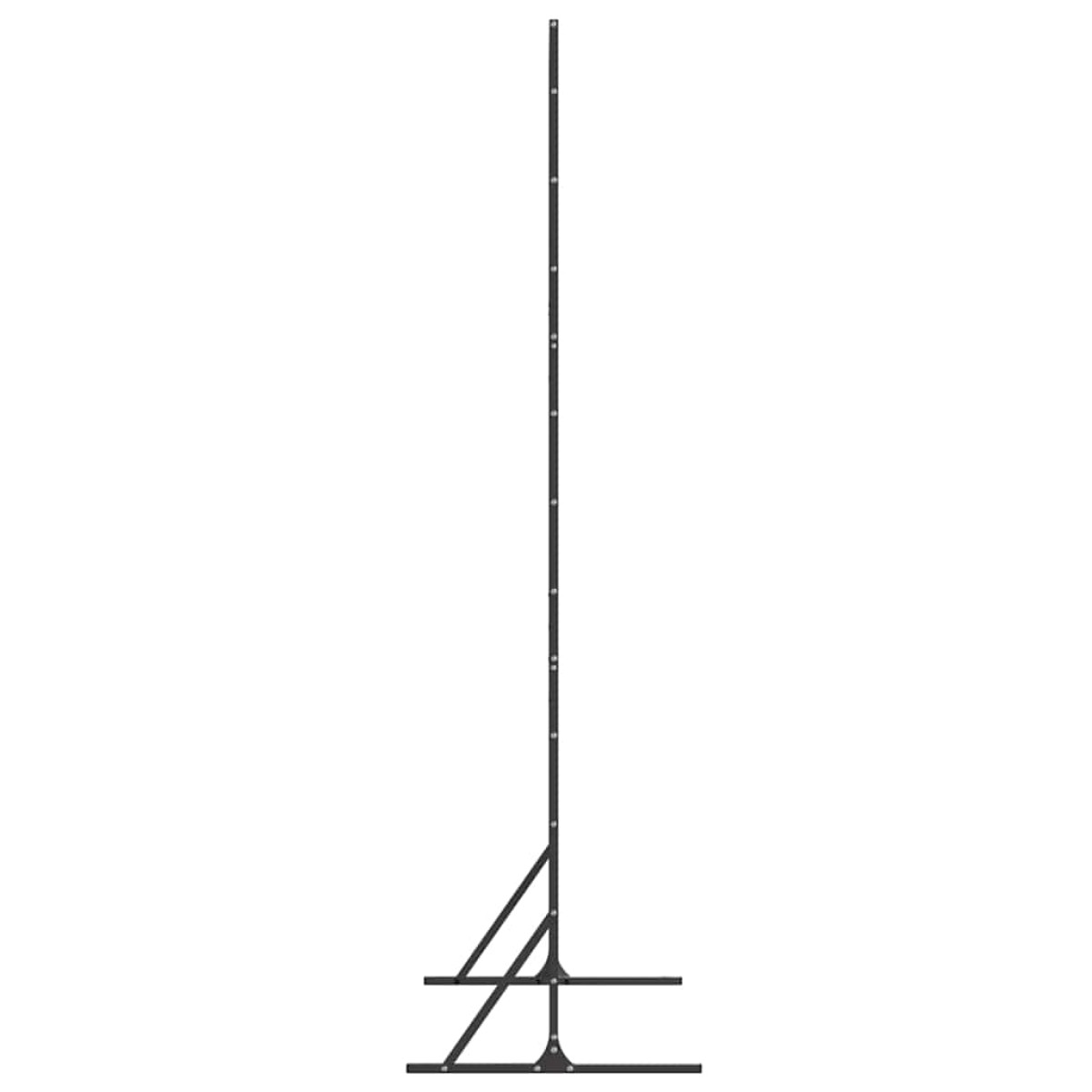 vidaXL Οθόνη Ιδιωτικότητας 100 x 50 x 180 εκ. Ατσάλι Μαύρο