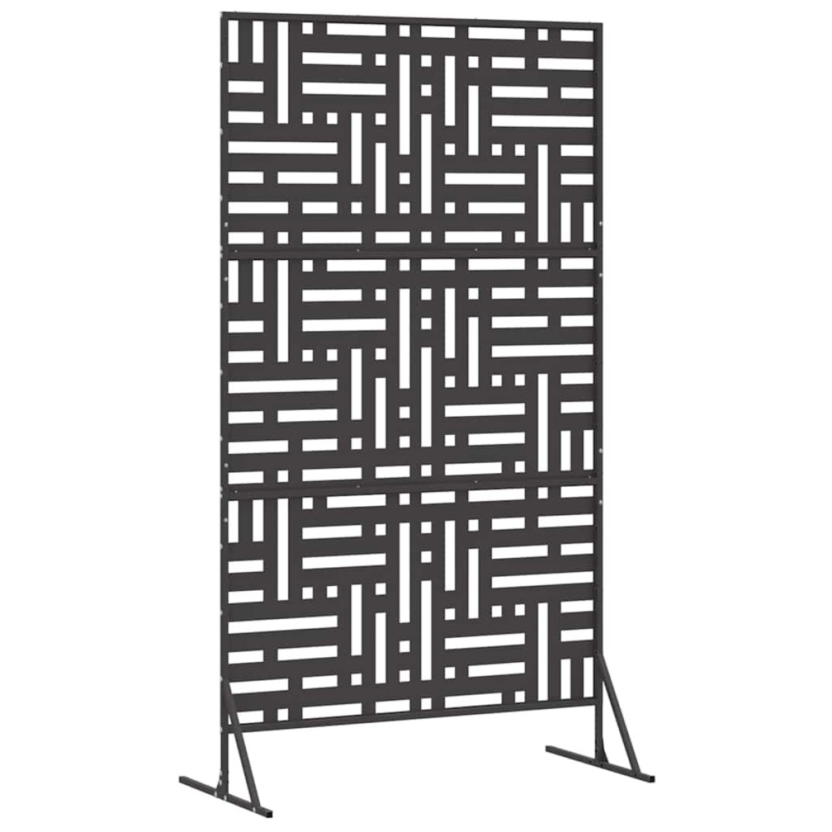 vidaXL Οθόνη Ιδιωτικότητας 100 x 50 x 180 εκ. Ατσάλι Μαύρο