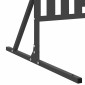 vidaXL Οθόνη Ιδιωτικότητας 100 x 50 x 180 εκ. Ατσάλι Μαύρο