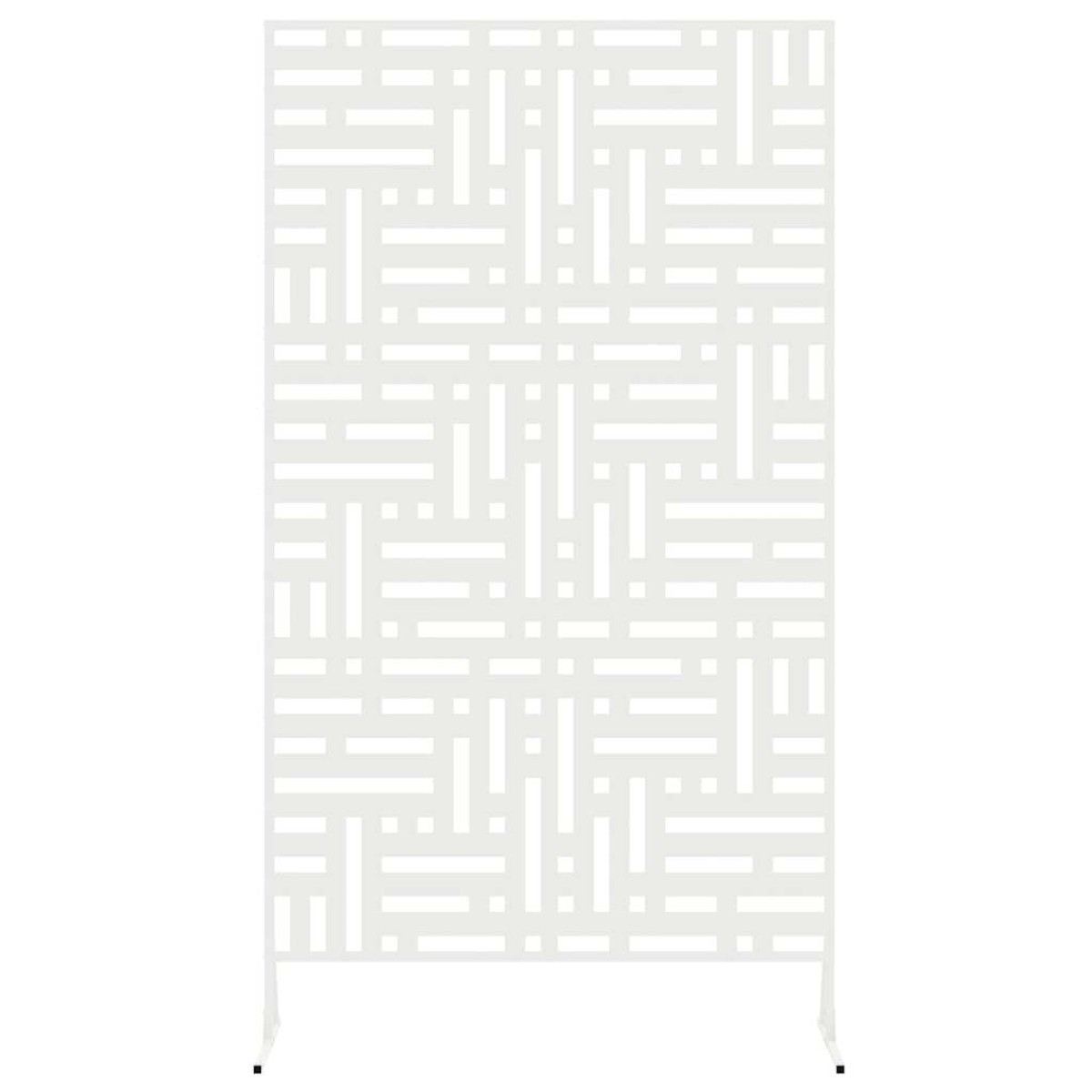 vidaXL Οθόνη Ιδιωτικότητας 100 x 50 x 180 εκ. Ατσάλι Λευκό
