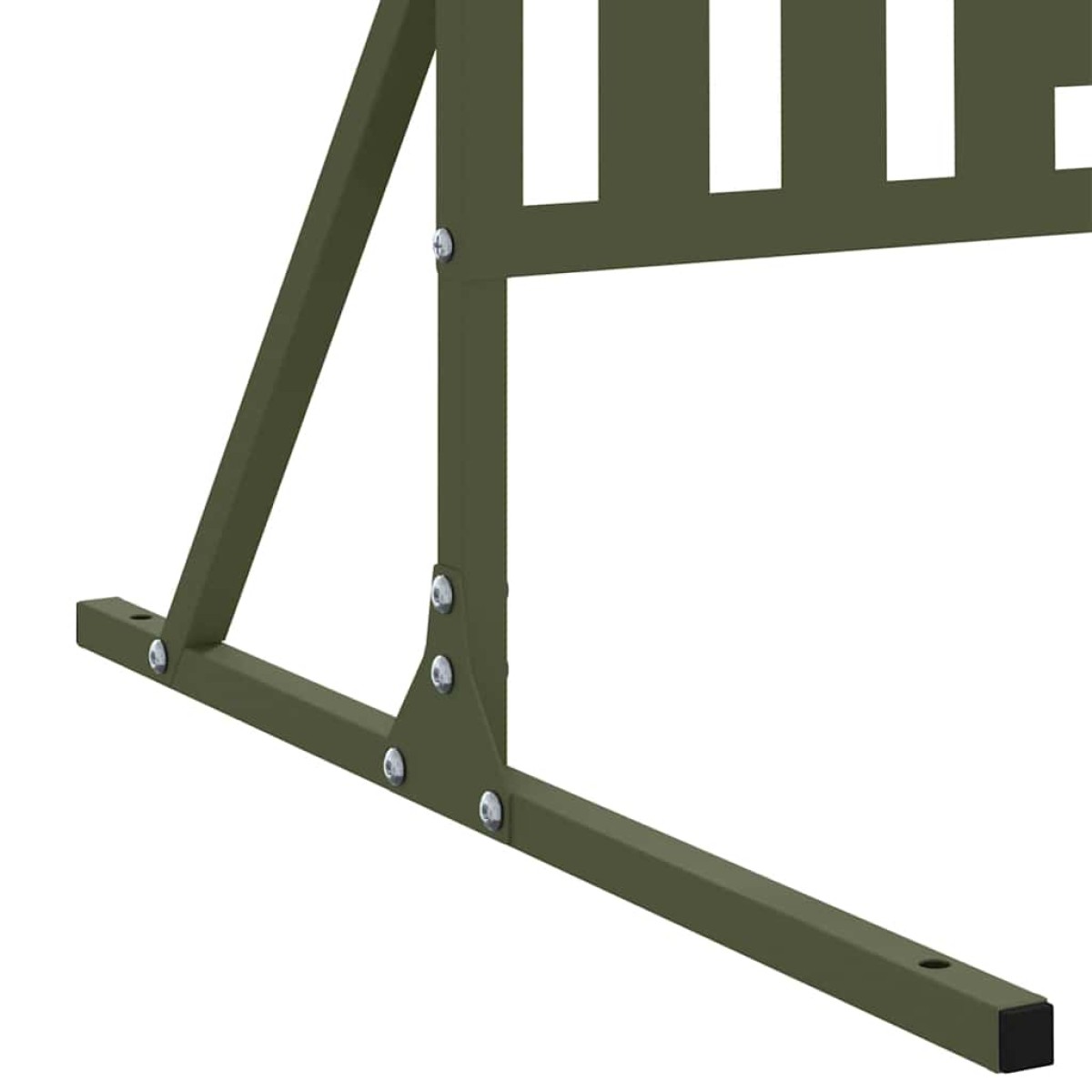 vidaXL Οθόνη Ιδιωτικότητας 100 x 50 x 180 εκ. Ατσάλι Λαδί