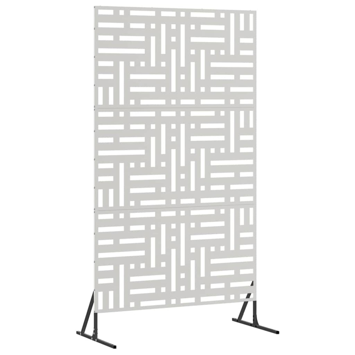 vidaXL Οθόνη Ιδιωτικότητας 100 x 50 x 180 εκ. Ανοξείδωτο Ατσάλι Ασημί