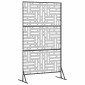 vidaXL Οθόνη Ιδιωτικότητας 100 x 50 x 180 εκ. Γαλβανισμένος Χάλυβας