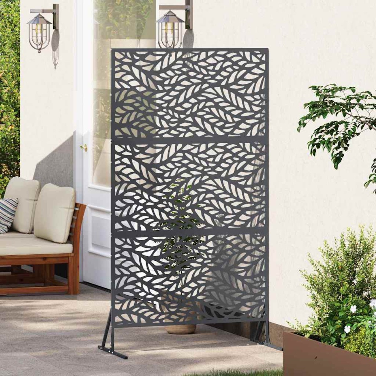 vidaXL Οθόνη Ιδιωτικότητας 100 x 50 x 180 εκ. Ατσάλι Ανθρακί