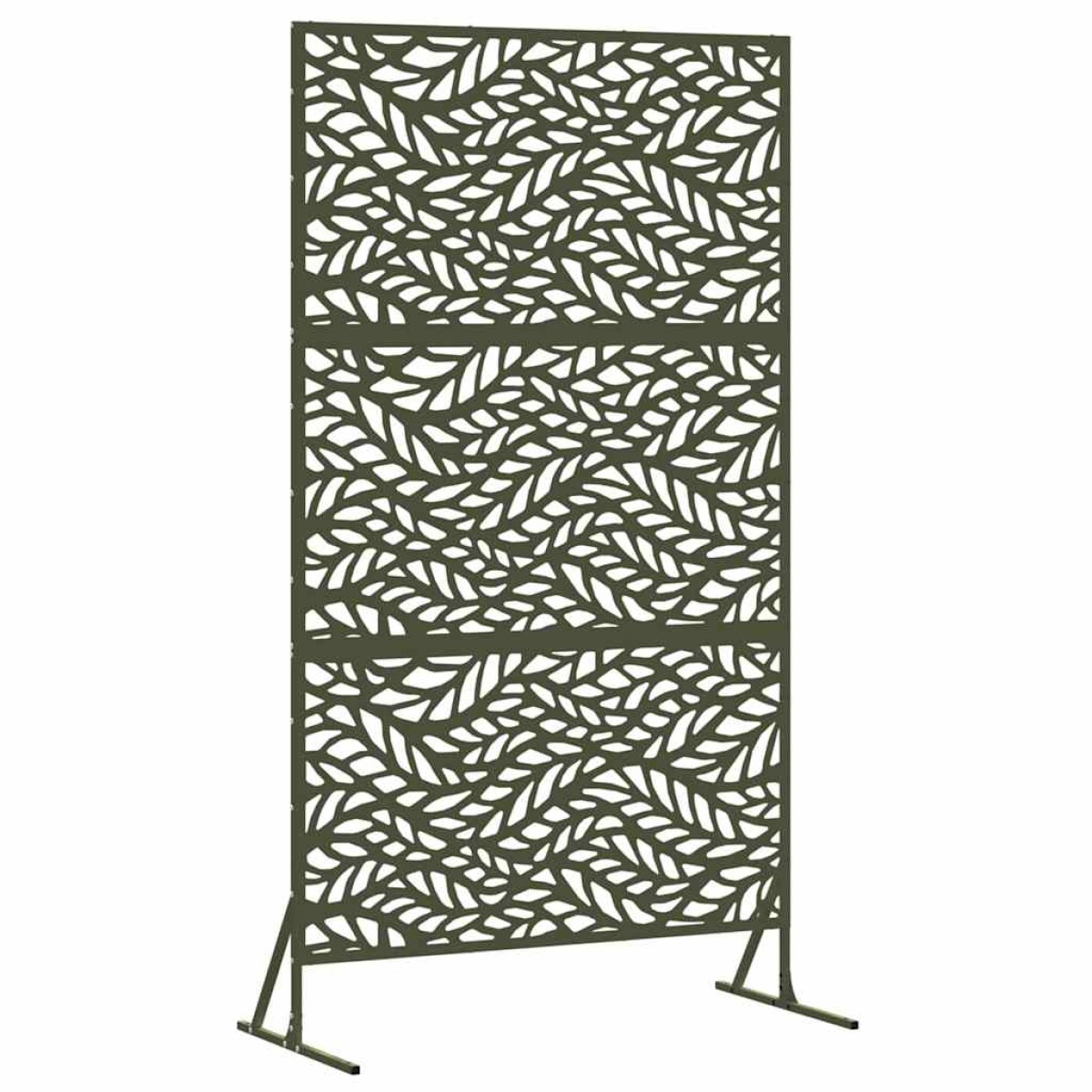 vidaXL Οθόνη Ιδιωτικότητας 100 x 50 x 180 εκ. Ατσάλι Λαδί