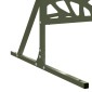 vidaXL Οθόνη Ιδιωτικότητας 100 x 50 x 180 εκ. Ατσάλι Λαδί