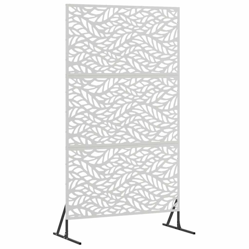 vidaXL Οθόνη Ιδιωτικότητας 100 x 50 x 180 εκ. Ανοξείδωτο Ατσάλι Ασημί