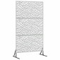 vidaXL Οθόνη Ιδιωτικότητας 100 x 50 x 180 εκ. Γαλβανισμένος Χάλυβας