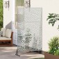 vidaXL Οθόνη Ιδιωτικότητας 100 x 50 x 180 εκ. Γαλβανισμένος Χάλυβας