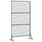 vidaXL Οθόνη Ιδιωτικότητας 100 x 50 x 180 εκ. Γαλβανισμένος Χάλυβας