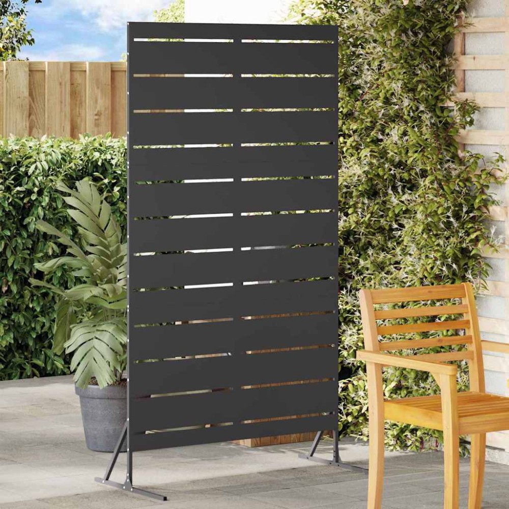 vidaXL Οθόνη Ιδιωτικότητας 100 x 50 x 180 εκ. Ατσάλι Μαύρο