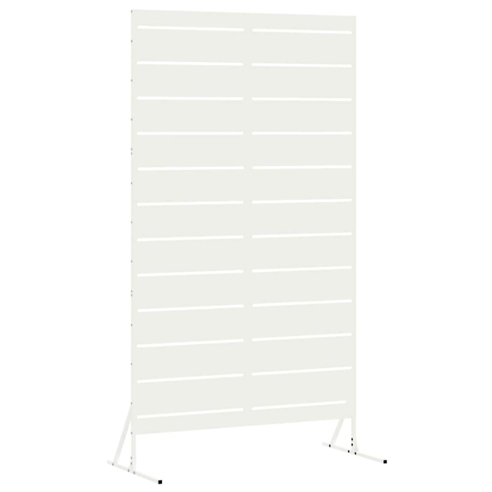 vidaXL Οθόνη Ιδιωτικότητας 100 x 50 x 180 εκ. Ατσάλι Λευκό