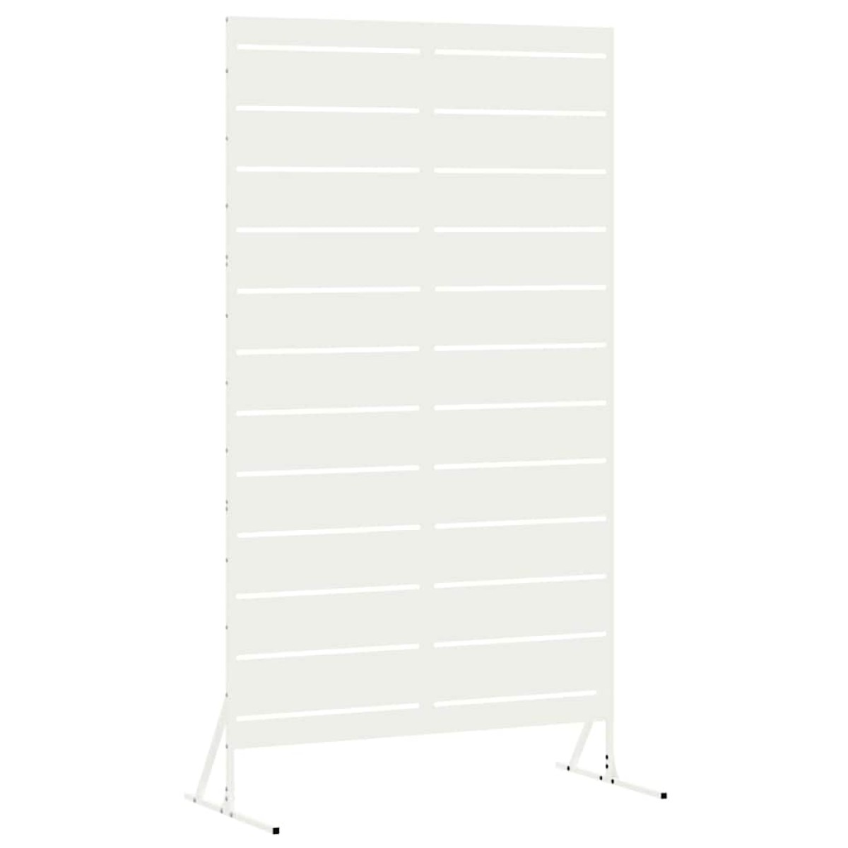 vidaXL Οθόνη Ιδιωτικότητας 100 x 50 x 180 εκ. Ατσάλι Λευκό