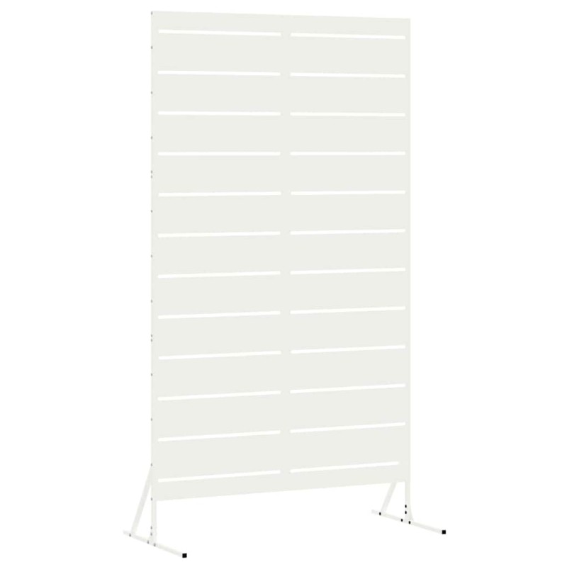 vidaXL Οθόνη Ιδιωτικότητας 100 x 50 x 180 εκ. Ατσάλι Λευκό