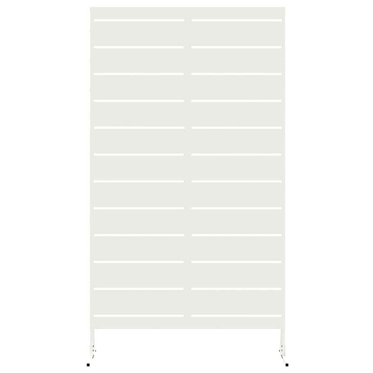 vidaXL Οθόνη Ιδιωτικότητας 100 x 50 x 180 εκ. Ατσάλι Λευκό