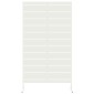 vidaXL Οθόνη Ιδιωτικότητας 100 x 50 x 180 εκ. Ατσάλι Λευκό