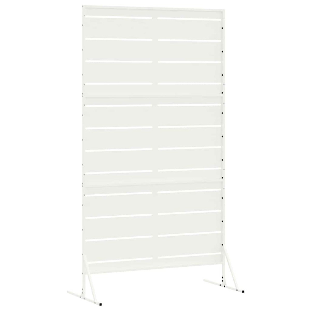 vidaXL Οθόνη Ιδιωτικότητας 100 x 50 x 180 εκ. Ατσάλι Λευκό