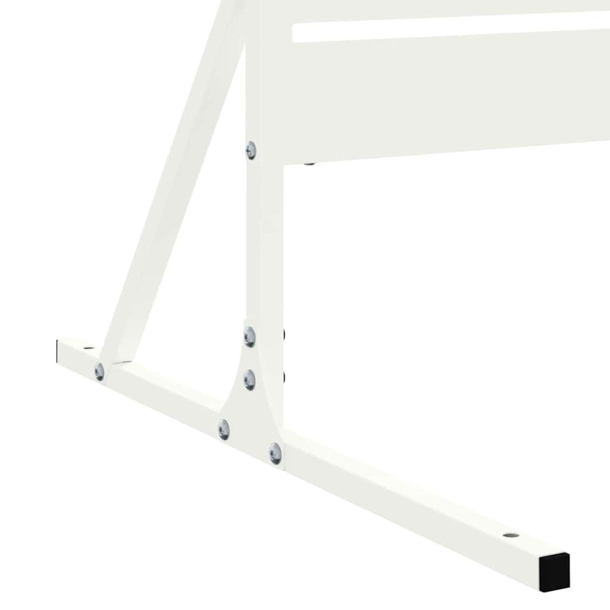 vidaXL Οθόνη Ιδιωτικότητας 100 x 50 x 180 εκ. Ατσάλι Λευκό