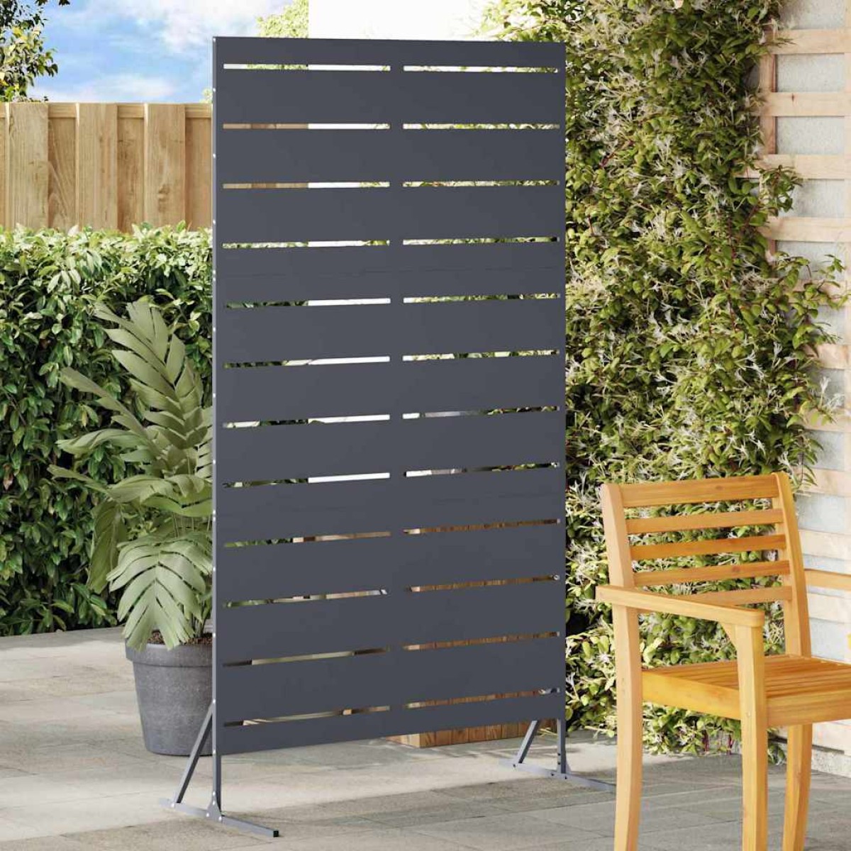 vidaXL Οθόνη Ιδιωτικότητας 100 x 50 x 180 εκ. Ατσάλι Ανθρακί