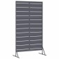 vidaXL Οθόνη Ιδιωτικότητας 100 x 50 x 180 εκ. Ατσάλι Ανθρακί