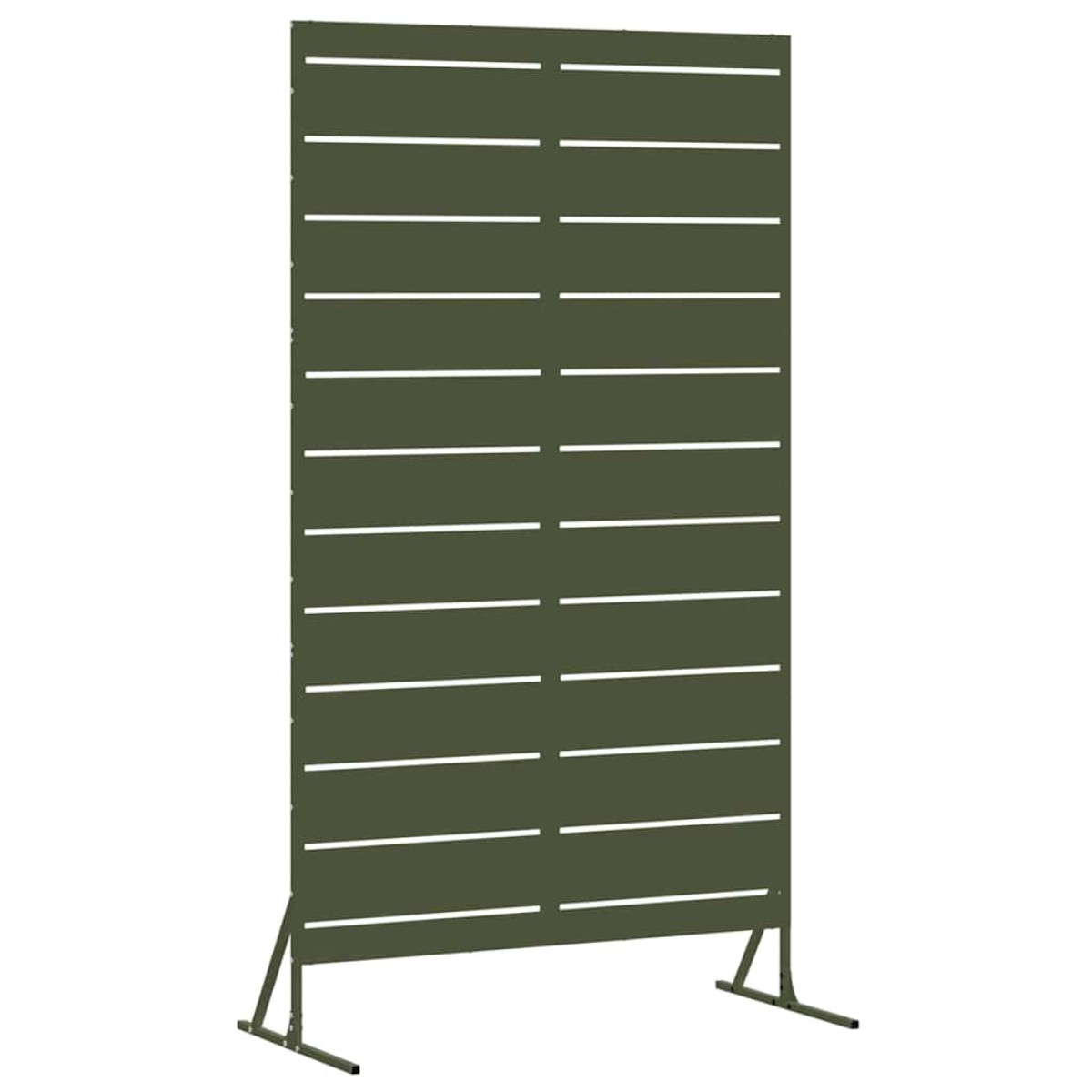 vidaXL Οθόνη Ιδιωτικότητας 100 x 50 x 180 εκ. Ατσάλι Λαδί