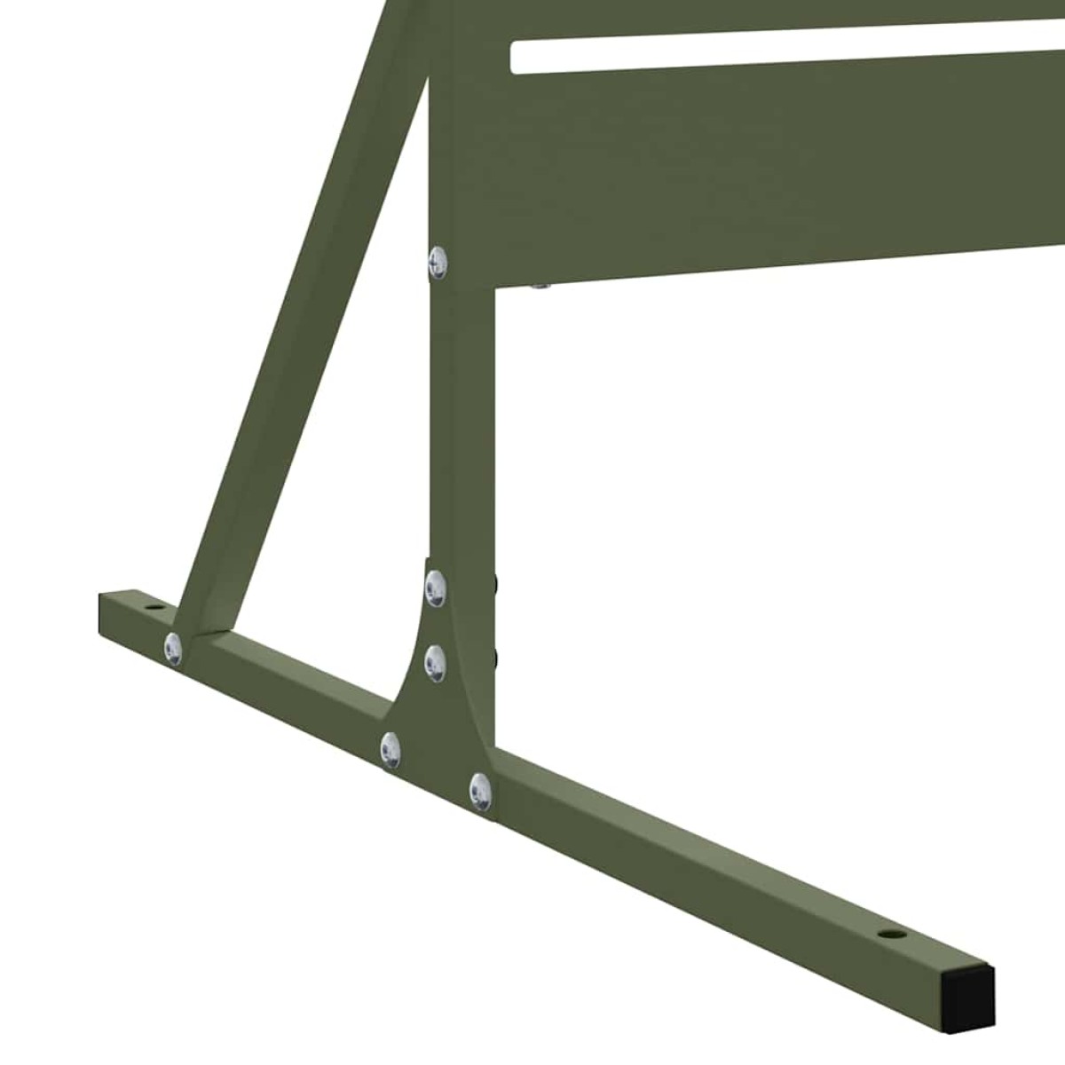vidaXL Οθόνη Ιδιωτικότητας 100 x 50 x 180 εκ. Ατσάλι Λαδί