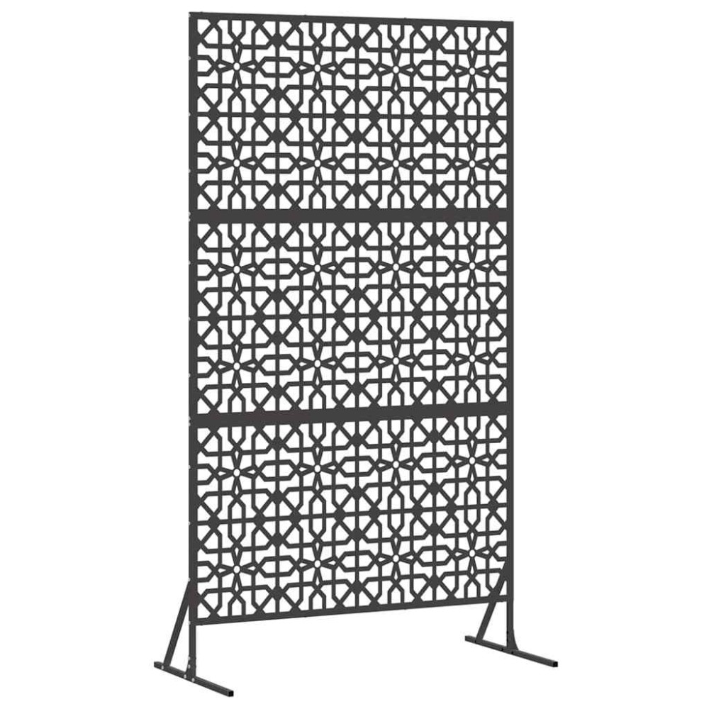 vidaXL Οθόνη Ιδιωτικότητας 100 x 50 x 180 εκ. Ατσάλι Μαύρο
