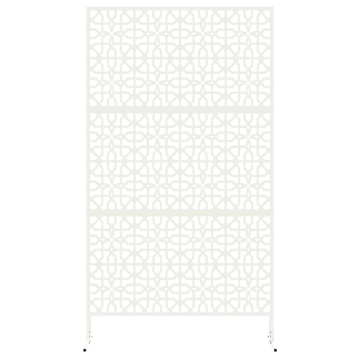 vidaXL Οθόνη Ιδιωτικότητας 100 x 50 x 180 εκ. Ατσάλι Λευκό