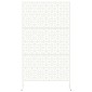 vidaXL Οθόνη Ιδιωτικότητας 100 x 50 x 180 εκ. Ατσάλι Λευκό