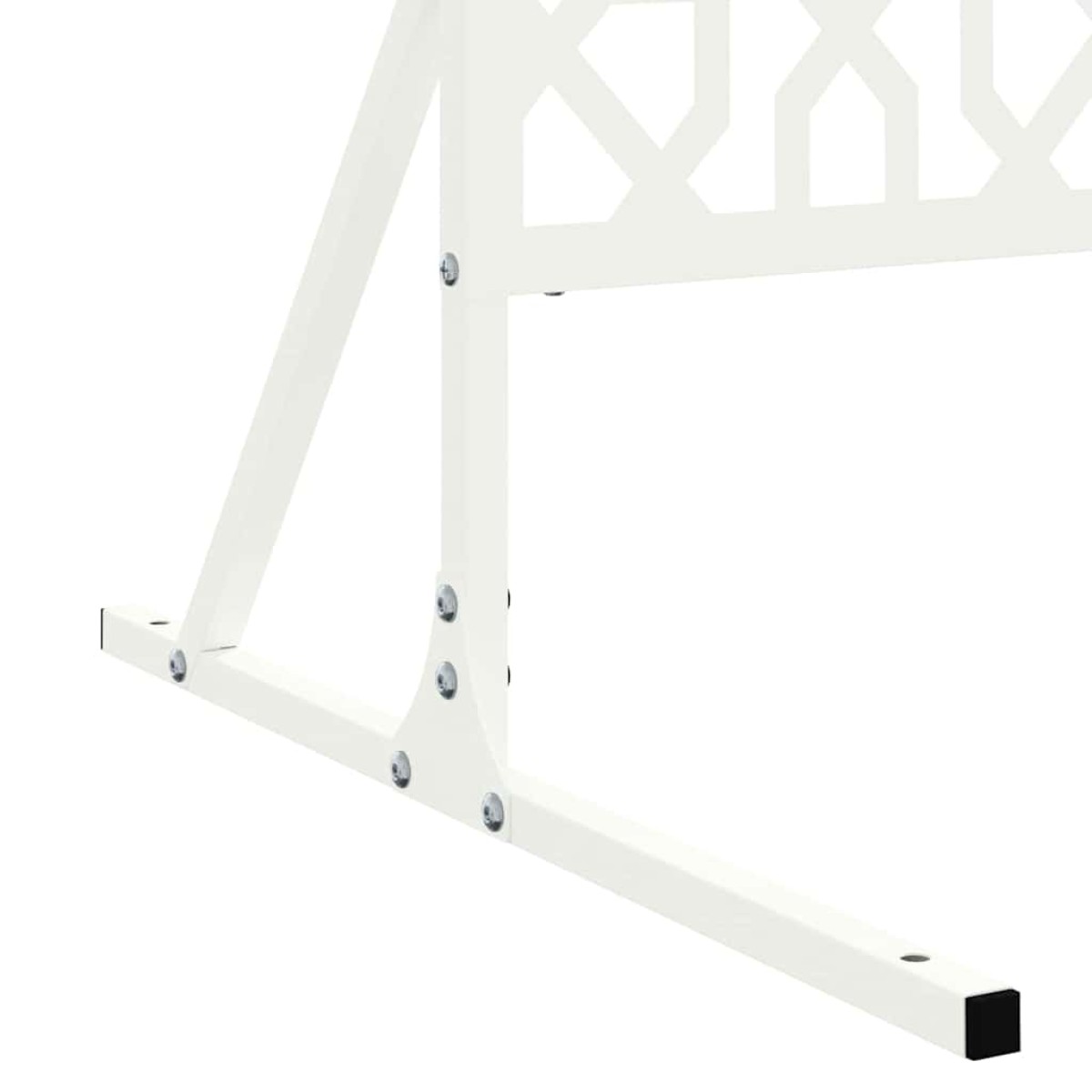 vidaXL Οθόνη Ιδιωτικότητας 100 x 50 x 180 εκ. Ατσάλι Λευκό