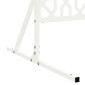 vidaXL Οθόνη Ιδιωτικότητας 100 x 50 x 180 εκ. Ατσάλι Λευκό