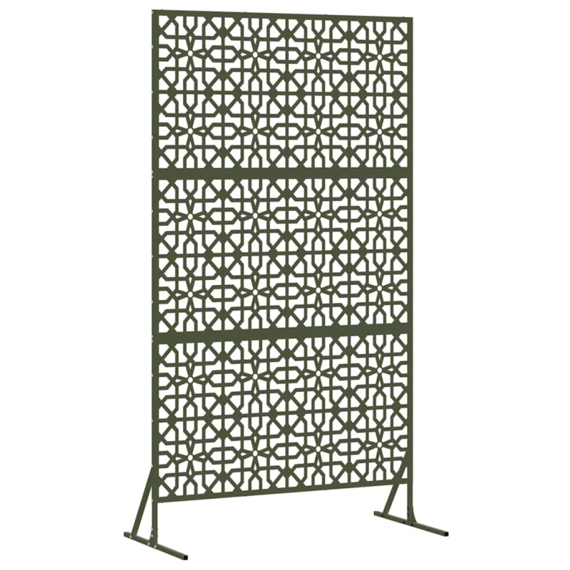 vidaXL Οθόνη Ιδιωτικότητας 100 x 50 x 180 εκ. Ατσάλι Λαδί