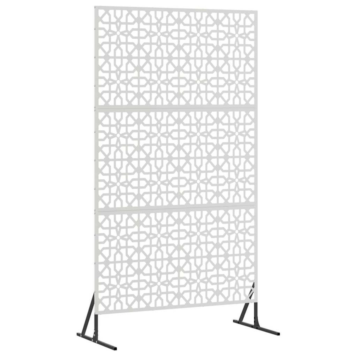 vidaXL Οθόνη Ιδιωτικότητας 100 x 50 x 180 εκ. Ανοξείδωτο Ατσάλι Ασημί