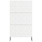vidaXL Οθόνη Ιδιωτικότητας 100 x 50 x 180 εκ. Ανοξείδωτο Ατσάλι Ασημί