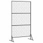vidaXL Οθόνη Ιδιωτικότητας 100 x 50 x 180 εκ. Ανοξείδωτο Ατσάλι Ασημί