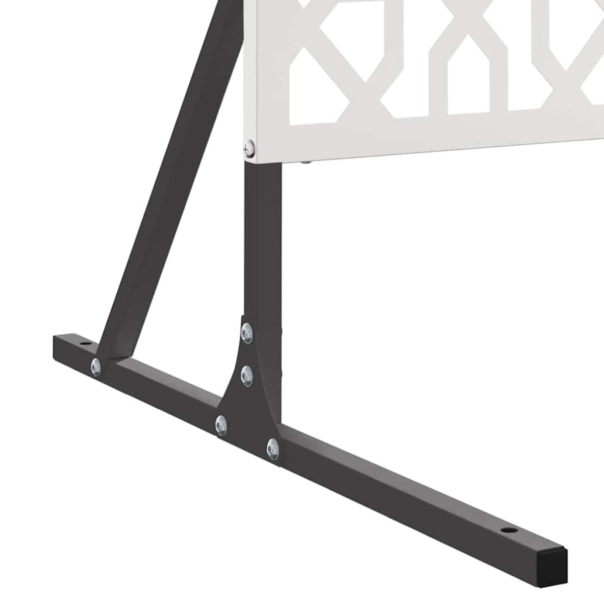 vidaXL Οθόνη Ιδιωτικότητας 100 x 50 x 180 εκ. Ανοξείδωτο Ατσάλι Ασημί