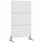 vidaXL Οθόνη Ιδιωτικότητας 100 x 50 x 180 εκ. Γαλβανισμένος Χάλυβας
