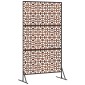vidaXL Οθόνη Ιδιωτικότητας 100 x 50 x 180 εκ. Σκ rusty