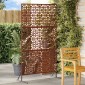 vidaXL Οθόνη Ιδιωτικότητας 100 x 50 x 180 εκ. Σκ rusty