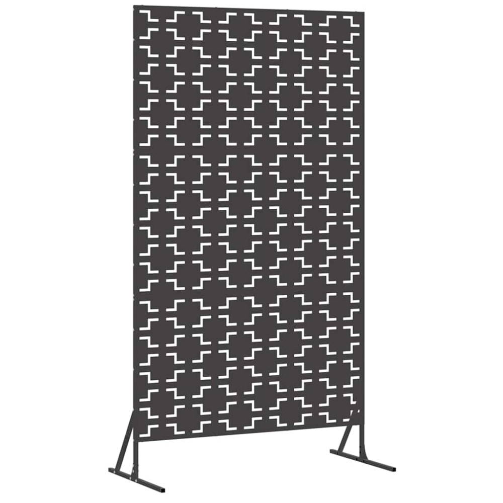 vidaXL Οθόνη Ιδιωτικότητας 100 x 50 x 180 εκ. Ατσάλι Μαύρο
