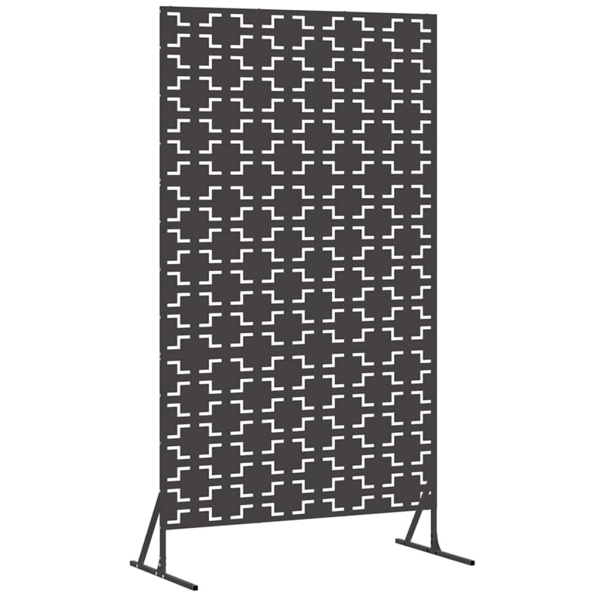 vidaXL Οθόνη Ιδιωτικότητας 100 x 50 x 180 εκ. Ατσάλι Μαύρο