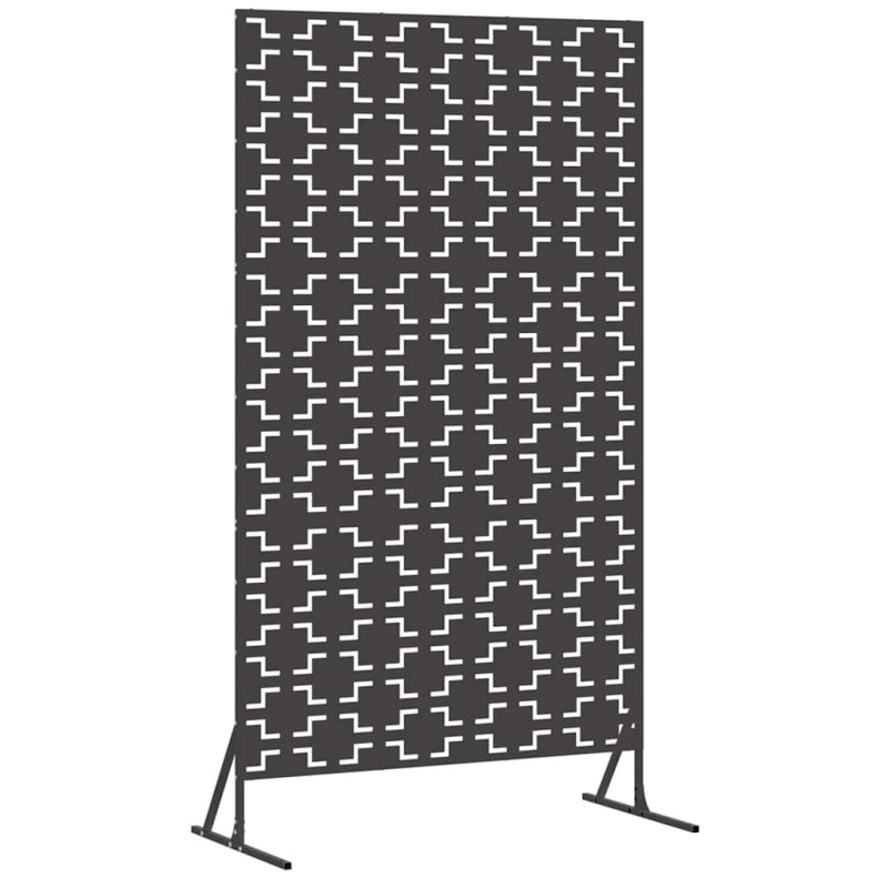 vidaXL Οθόνη Ιδιωτικότητας 100 x 50 x 180 εκ. Ατσάλι Μαύρο