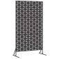 vidaXL Οθόνη Ιδιωτικότητας 100 x 50 x 180 εκ. Ατσάλι Μαύρο