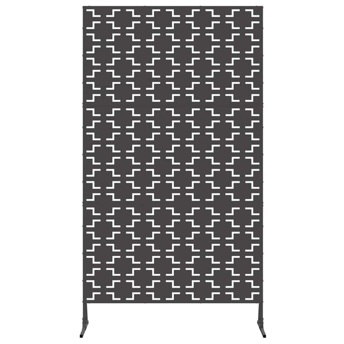vidaXL Οθόνη Ιδιωτικότητας 100 x 50 x 180 εκ. Ατσάλι Μαύρο